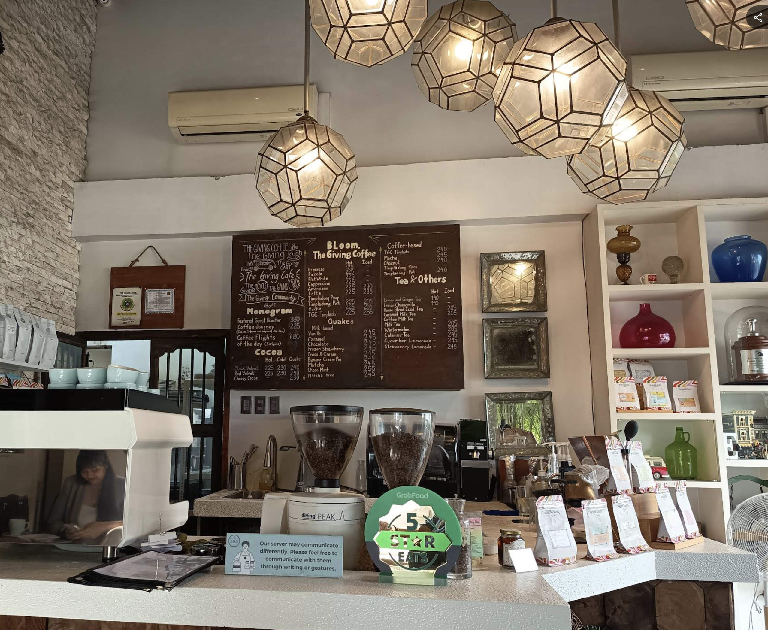 Homemade dessert at The Giving Café, Mandaluyong